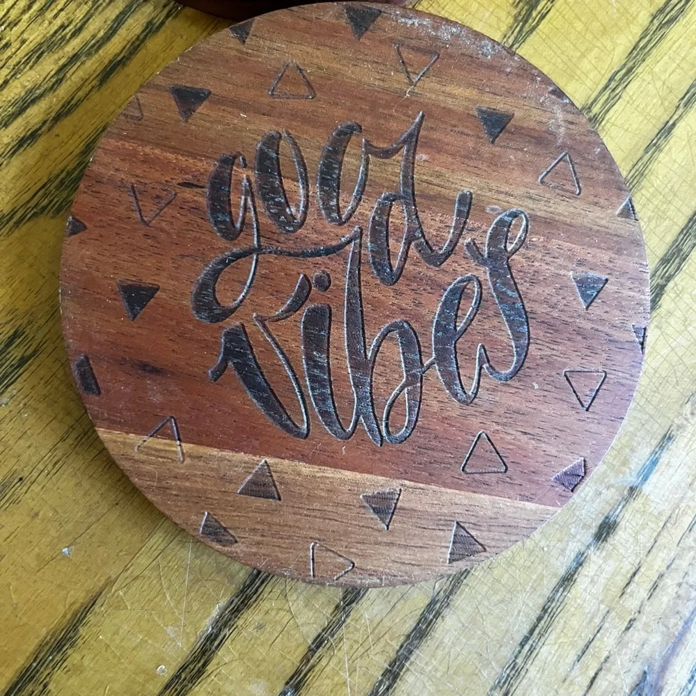 Thyme & Table Wooden Coaster Set